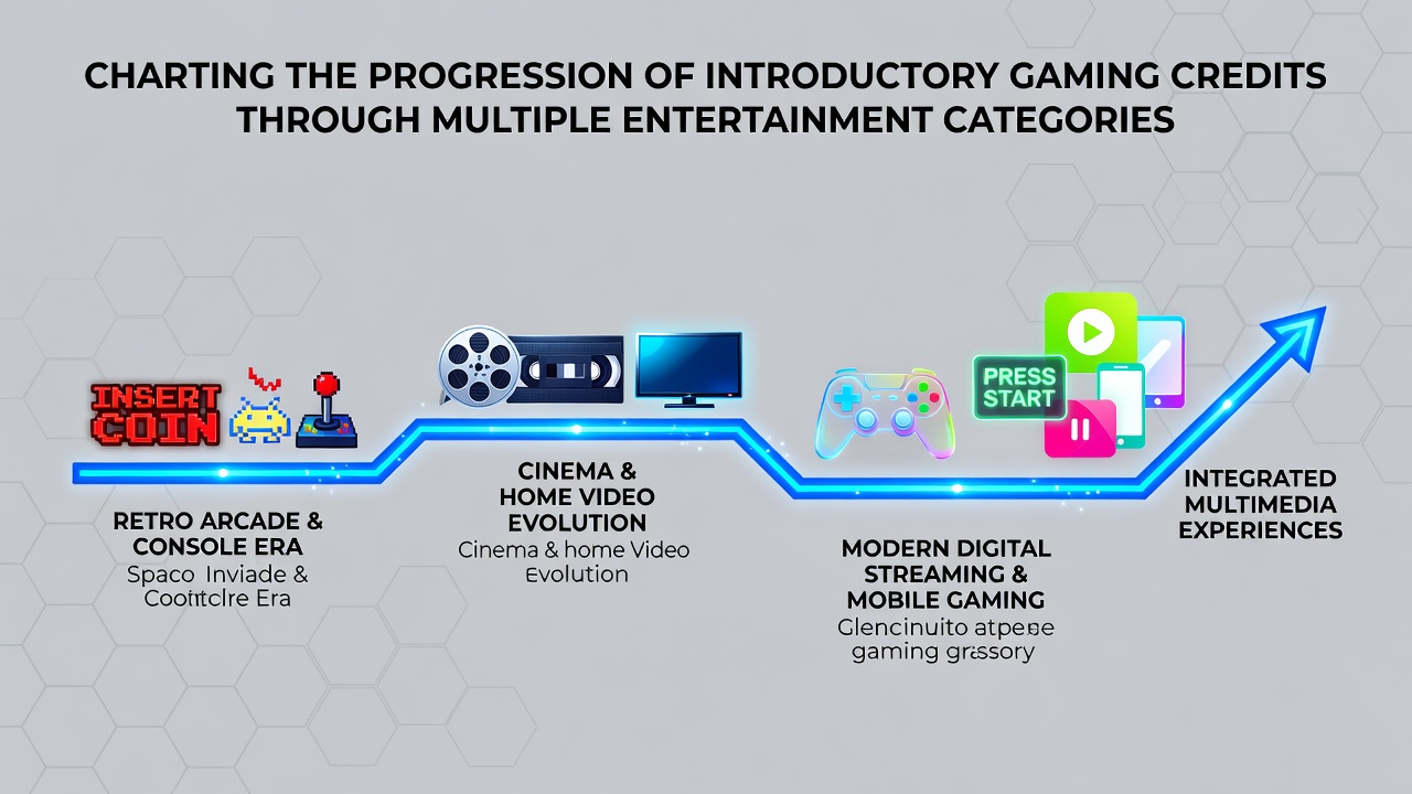 Visual representation of gaming credits flowing across slots, casino tables, and sports betting platforms