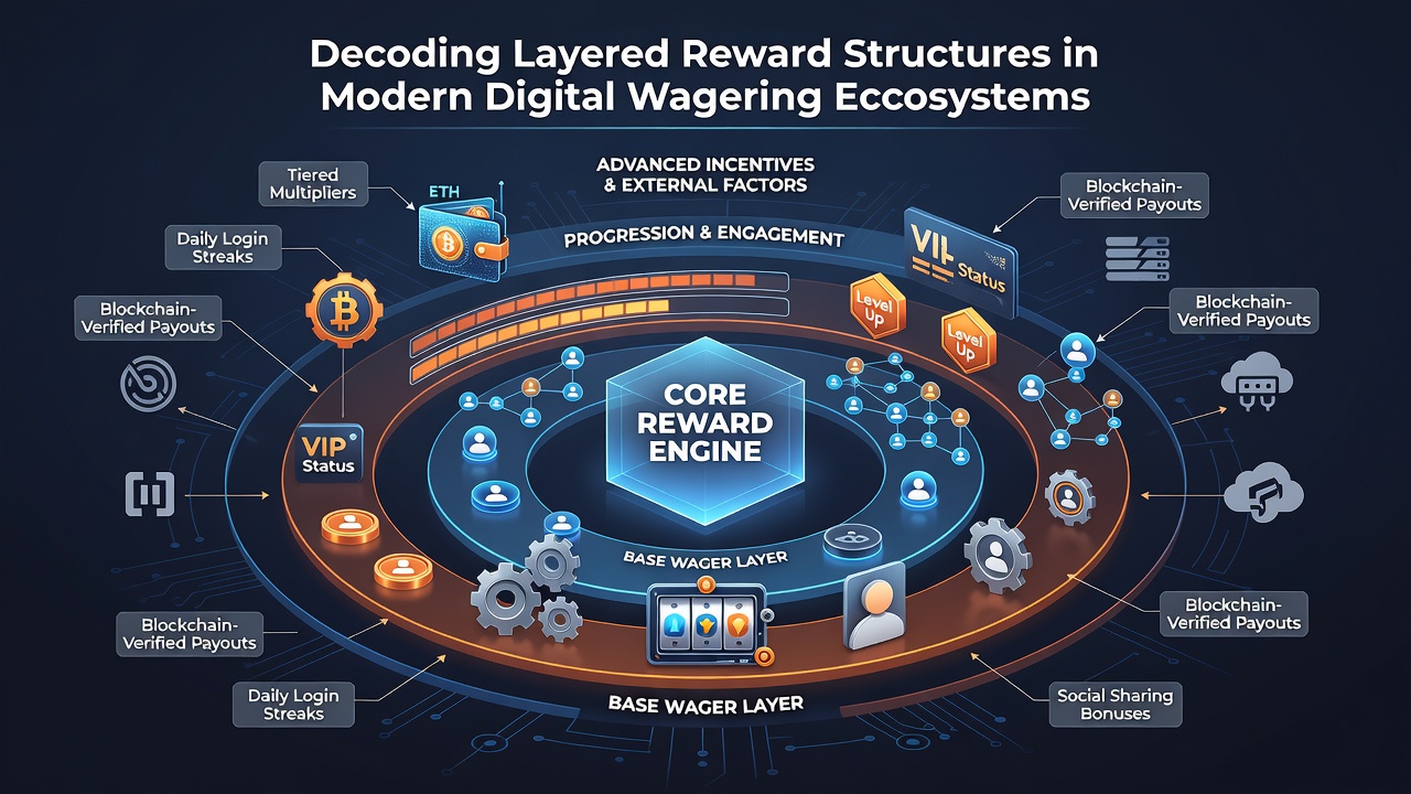 Analytics dashboard showing reward progression tiers and player engagement metrics