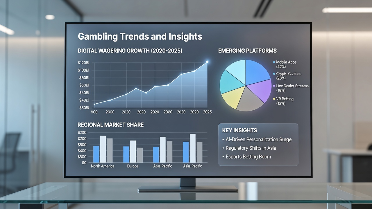 Data visualization of betting trends and regulatory impacts in international markets