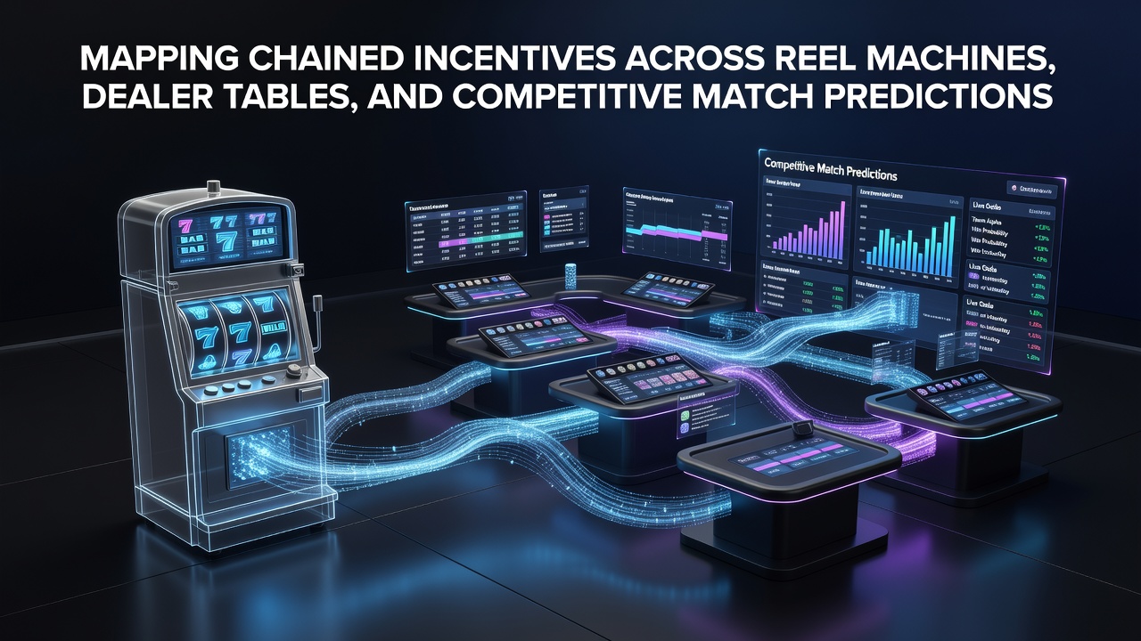 Example flowchart showing incentive progression from slots through tables to sports predictions